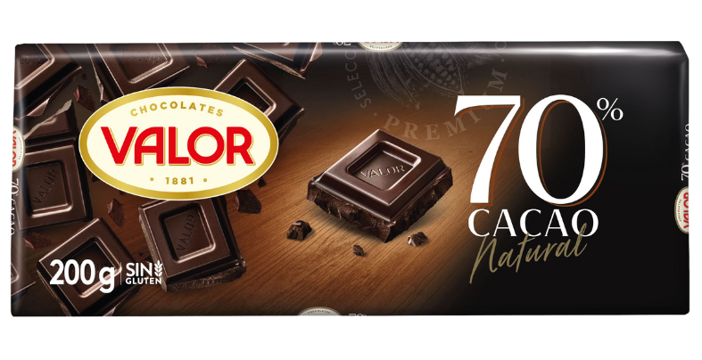 Tableta de chocolate negro